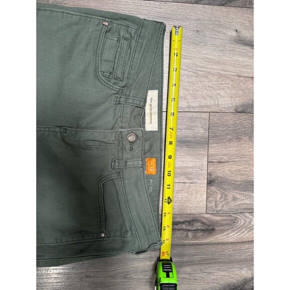 Pilcro and the Letterpress Olive Green Cotton Blend Straight-Leg Womens Pants Si - Picture 7 of 9